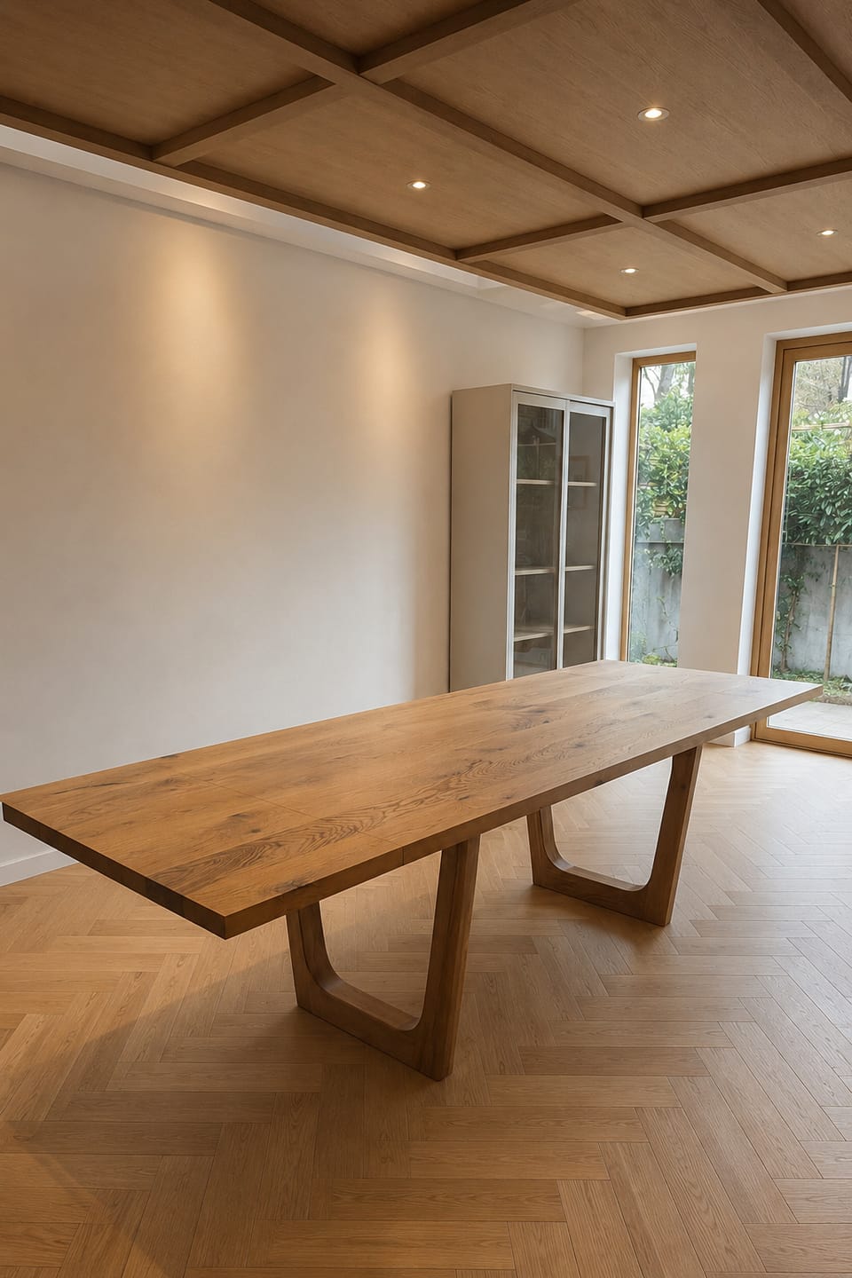 Customer photo review of Lilian Extendable Oak Dining Table