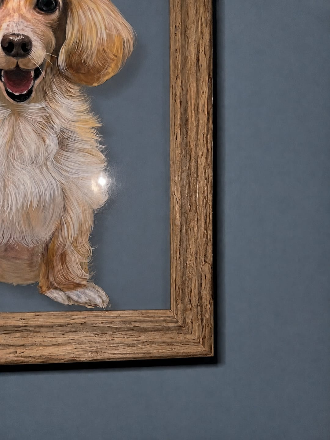 Customer photo review of Hand-drawn pet portraits