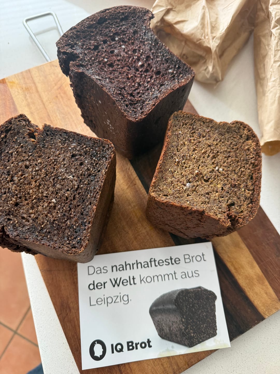 Customer photo review of Parmesan-Ricotta-Pistaziencreme-Brot