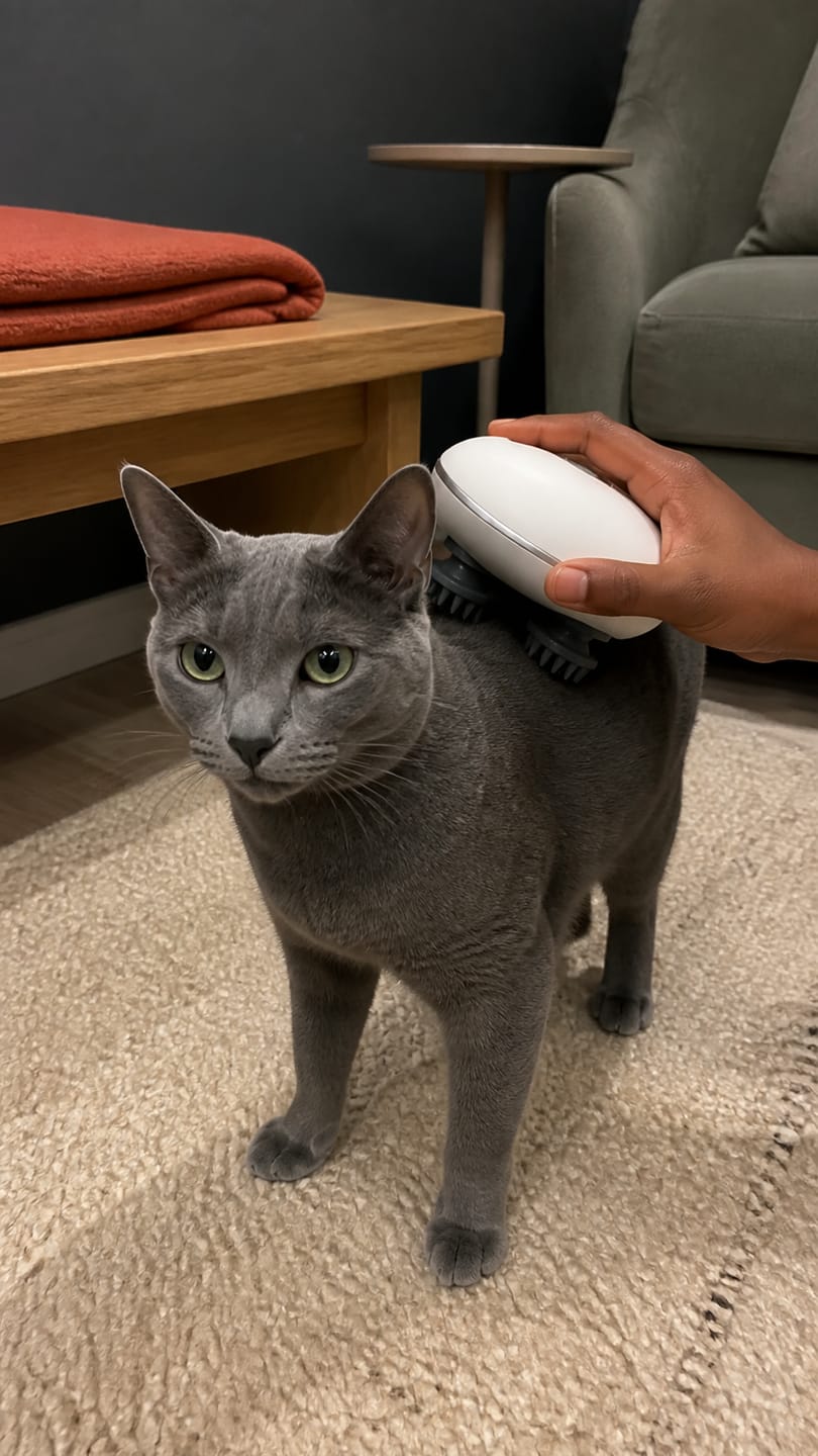 Customer photo review of Viva Pet Spa Handheld Massager