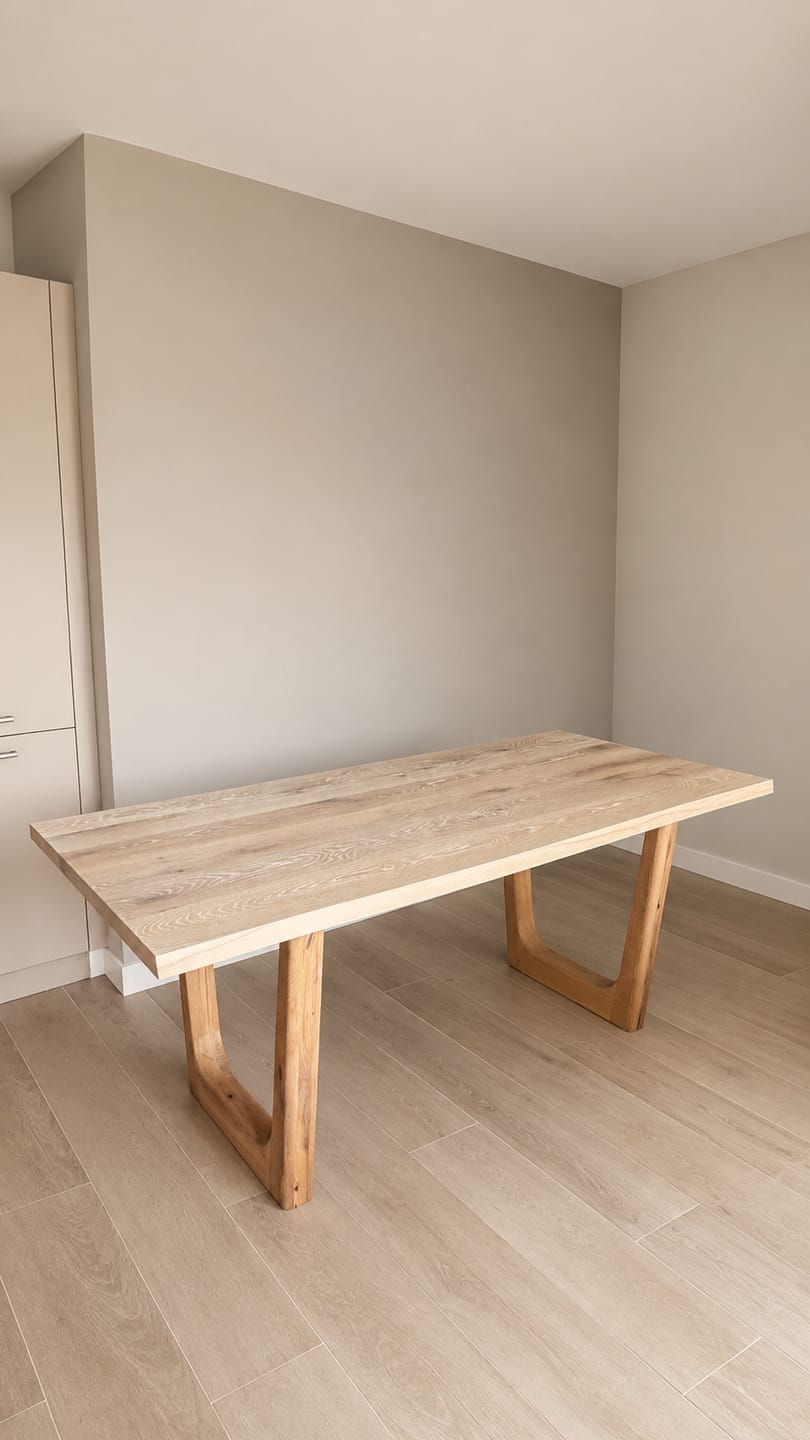 Customer photo review of Lilian Extendable Oak Dining Table