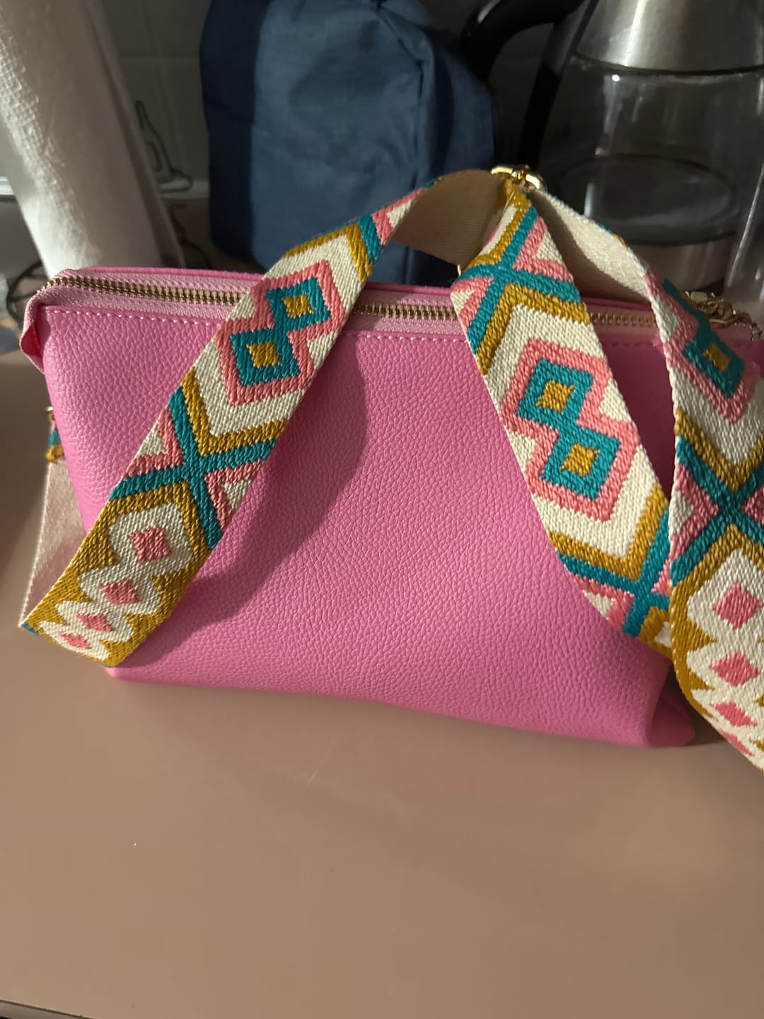 Customer photo review of Izzy Crossbody Bag with Guitar Strap