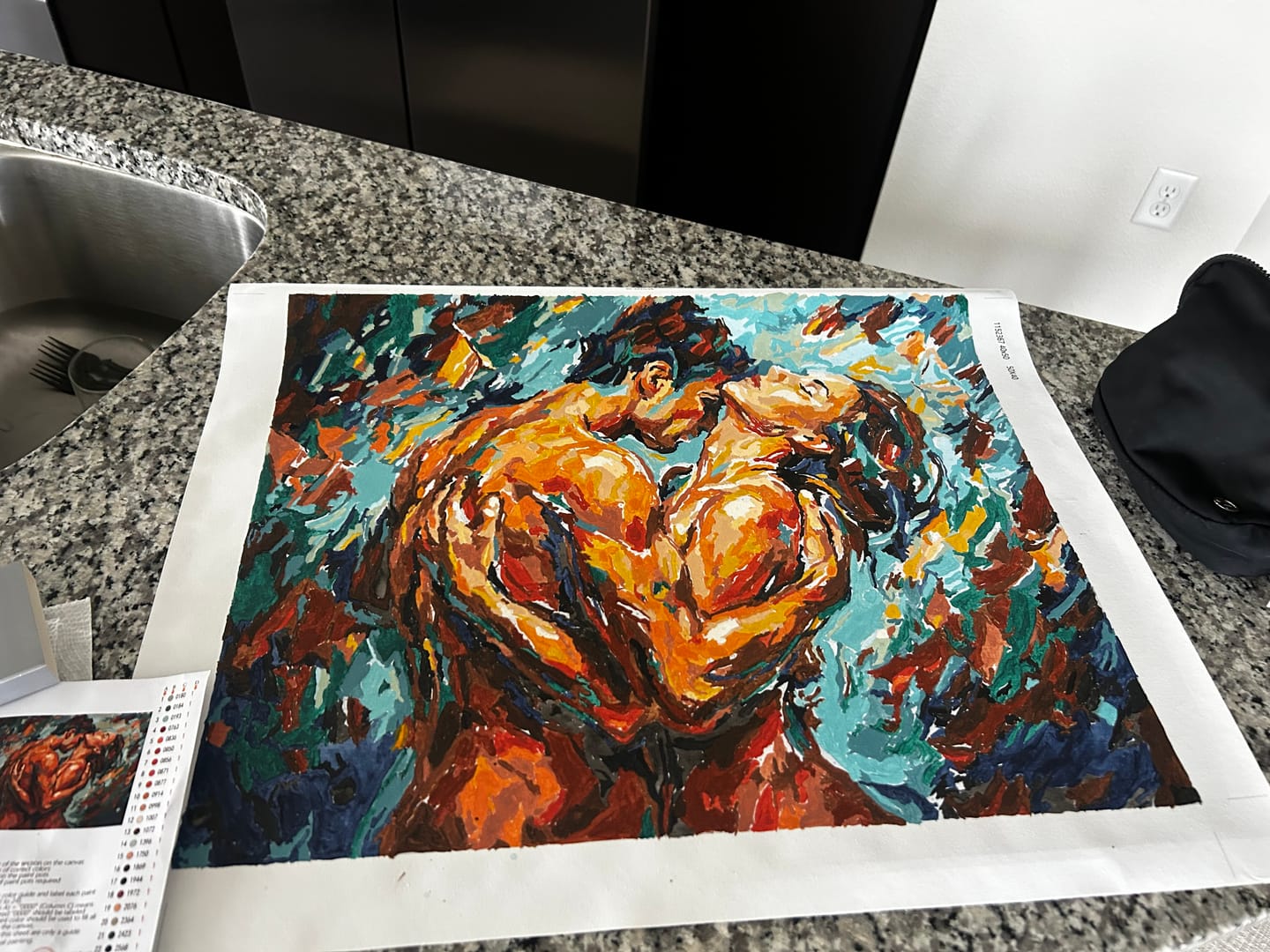 Customer photo review of Entangled | Paint by Number