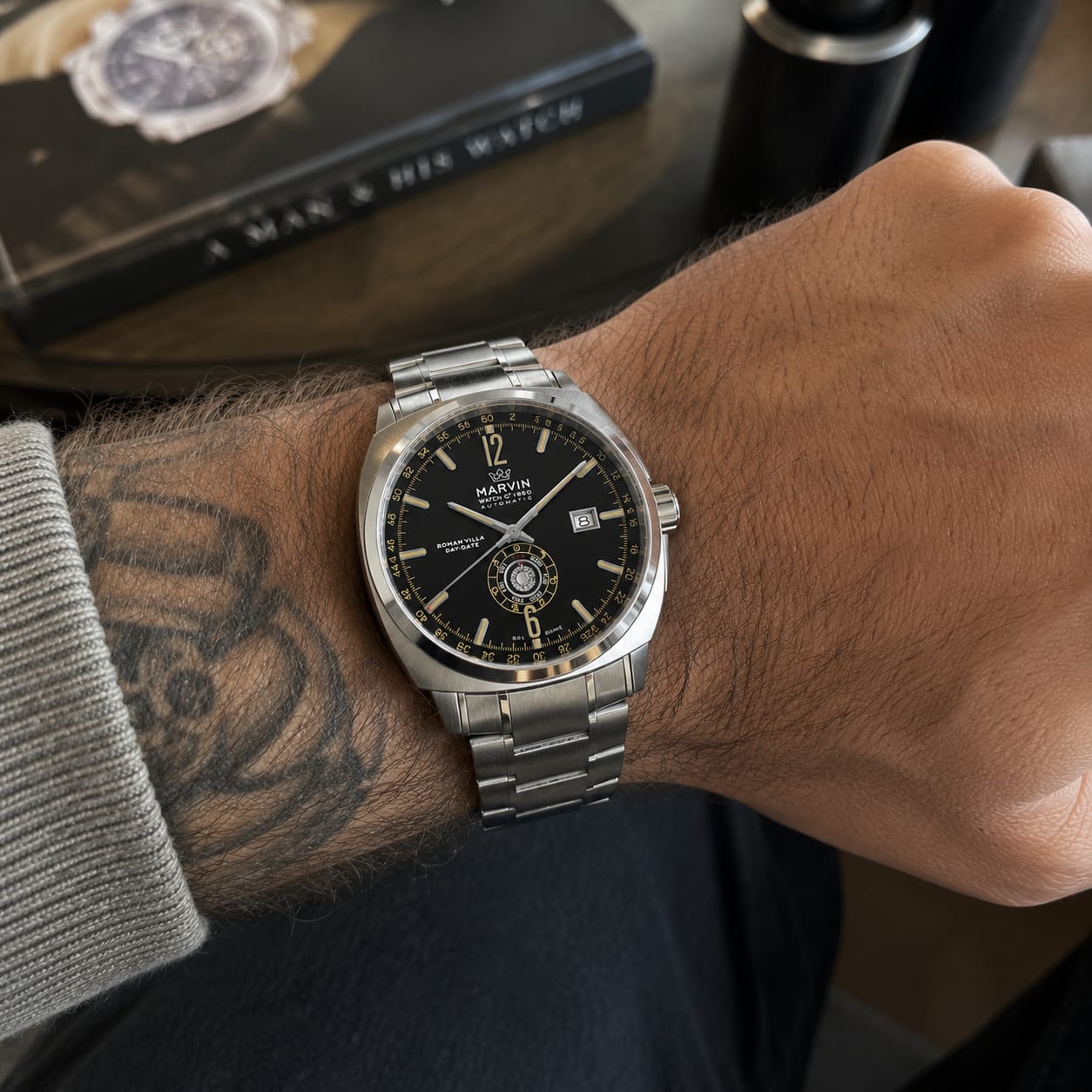 Customer photo review of Malton Cushion Day-Date Automatic
