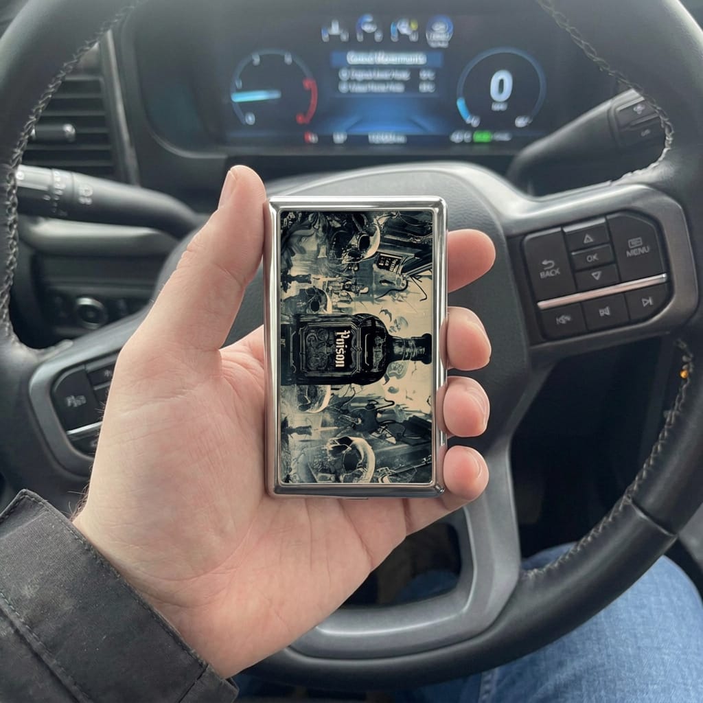 Customer photo review of Patina Tin Cardholder Wallet