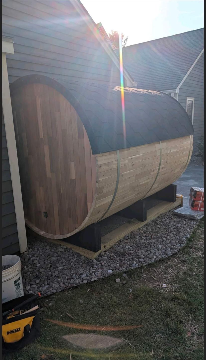 Customer photo review of SAUNAONES® Barrel Sauna Serenity Nature Air 7
