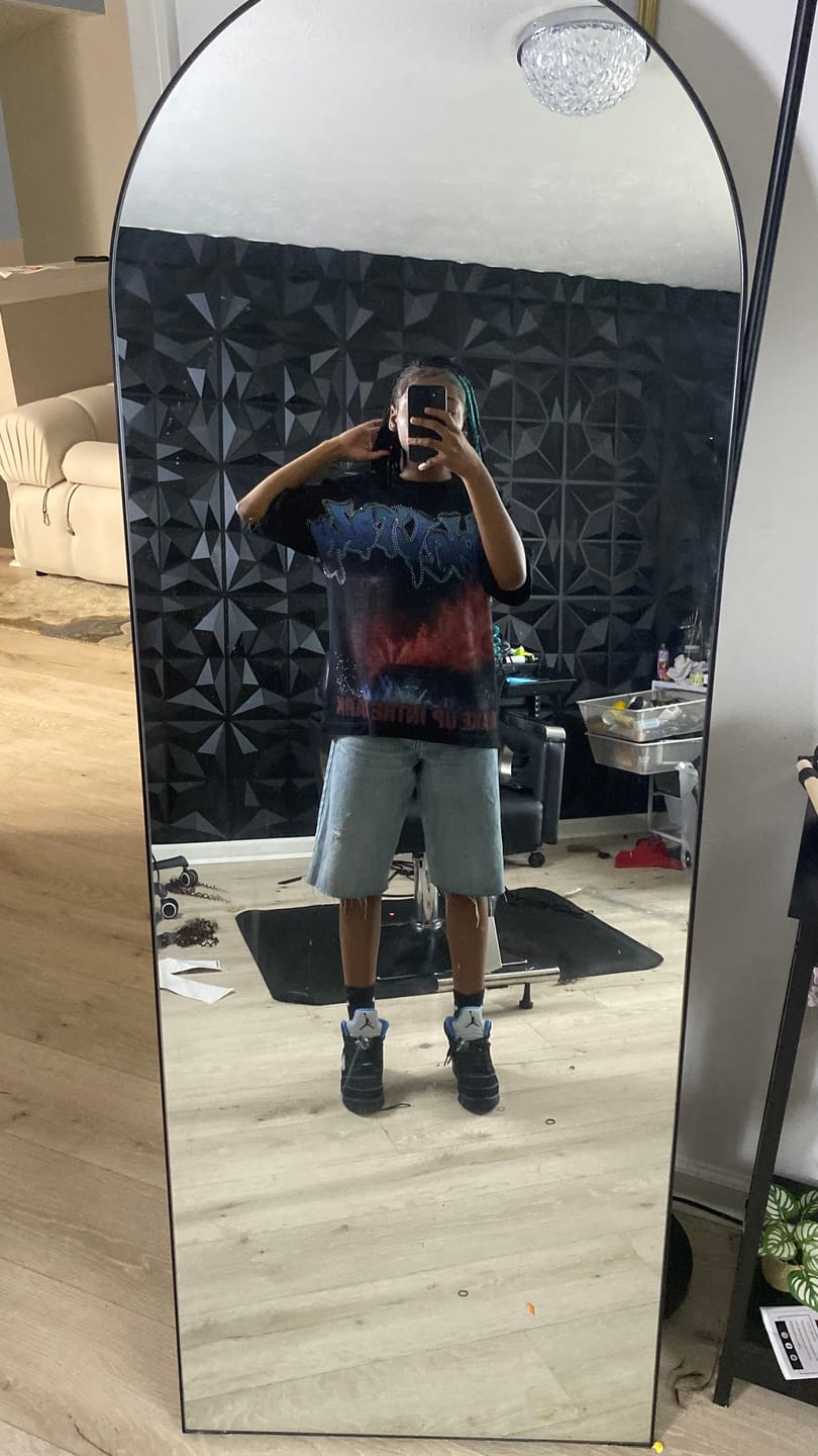 Customer photo review of Bling Concert Faded Tee-626
