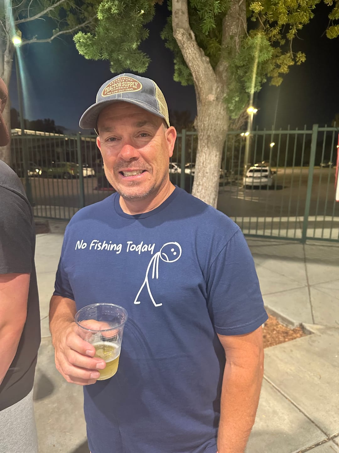 Customer photo review of No Fishing Today T-Shirt US