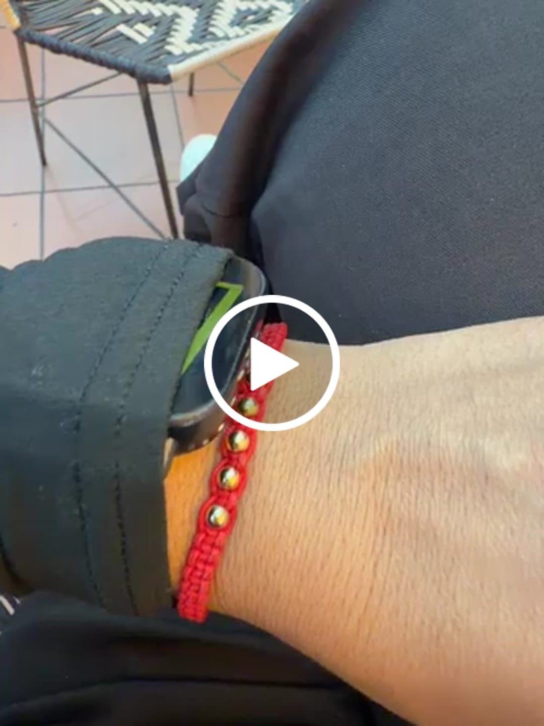 Customer video review of Cadena Eslabón Plano en Oro laminado 18k Para Caballero