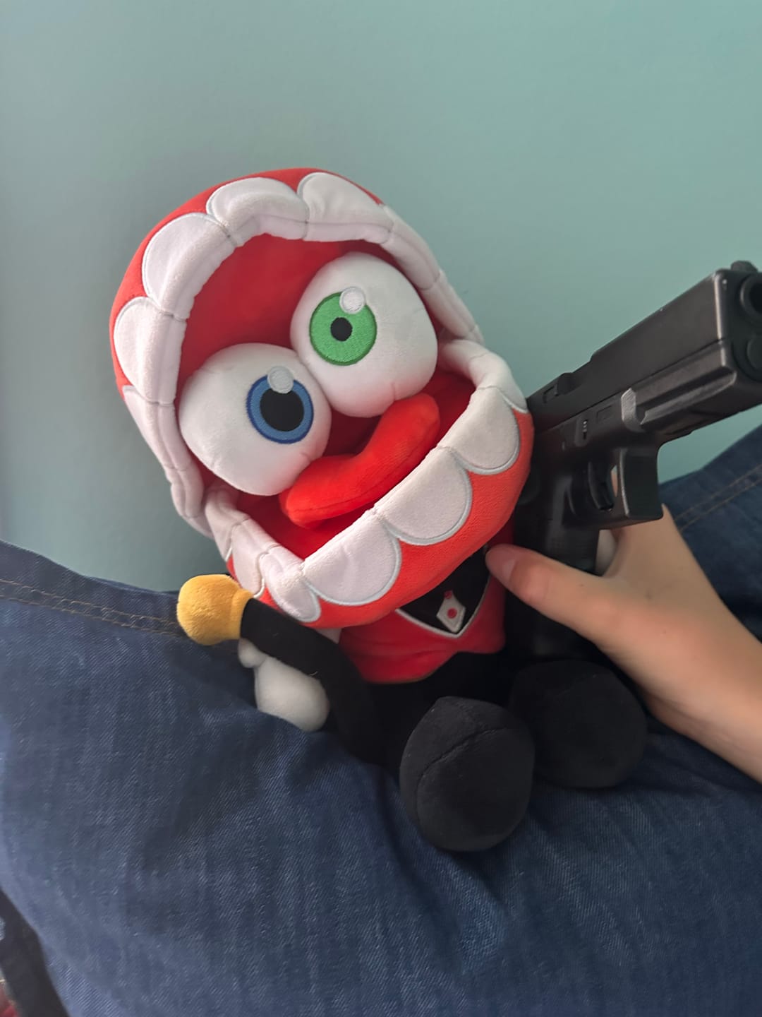 Customer photo review of Caine Plush