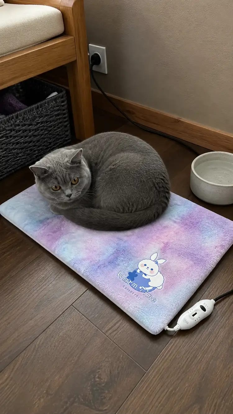 Customer photo review of CozyGlow Adjustable Pet Heating Pad