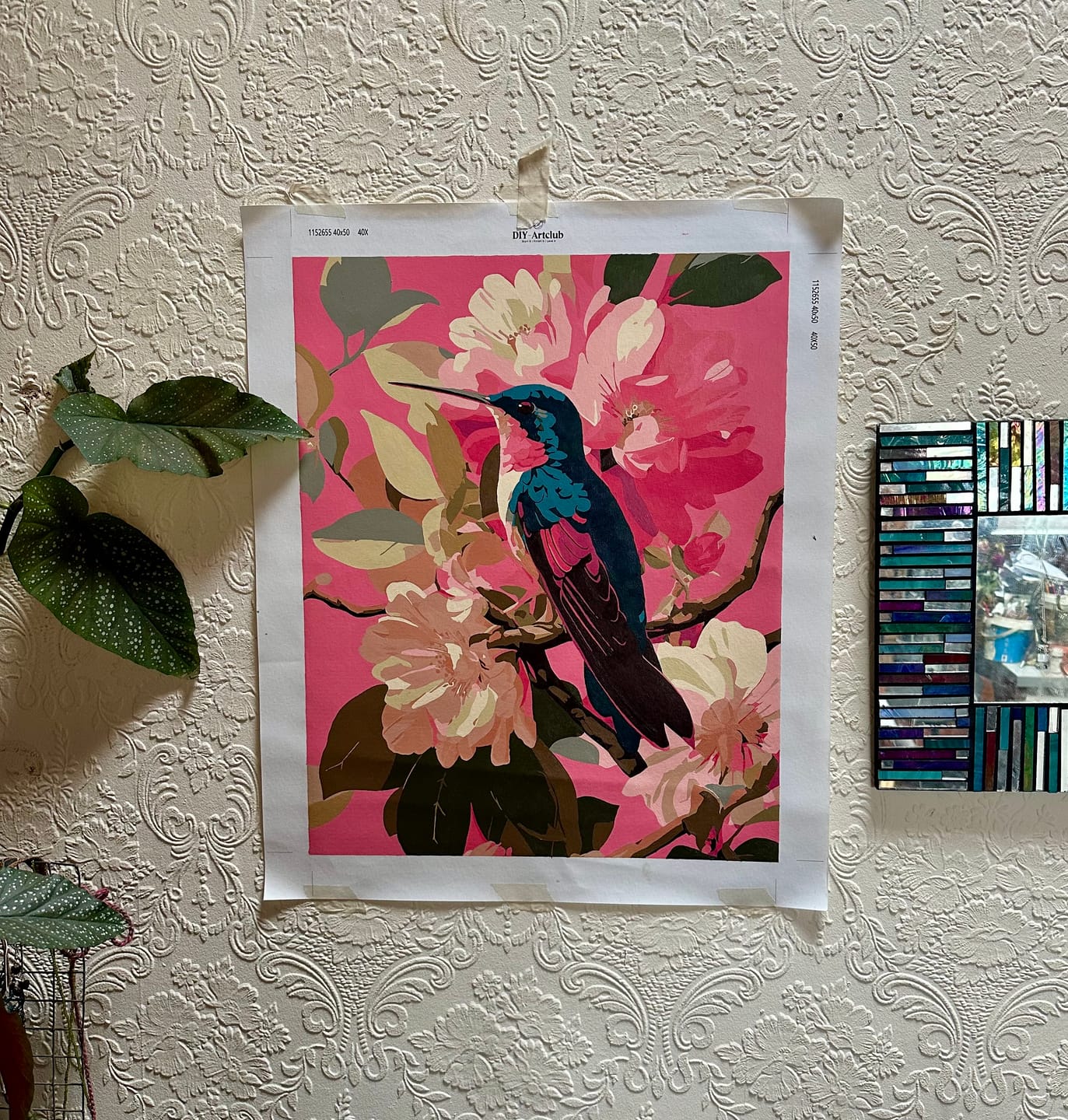 Customer photo review of Botanical Bird | Paint by Number