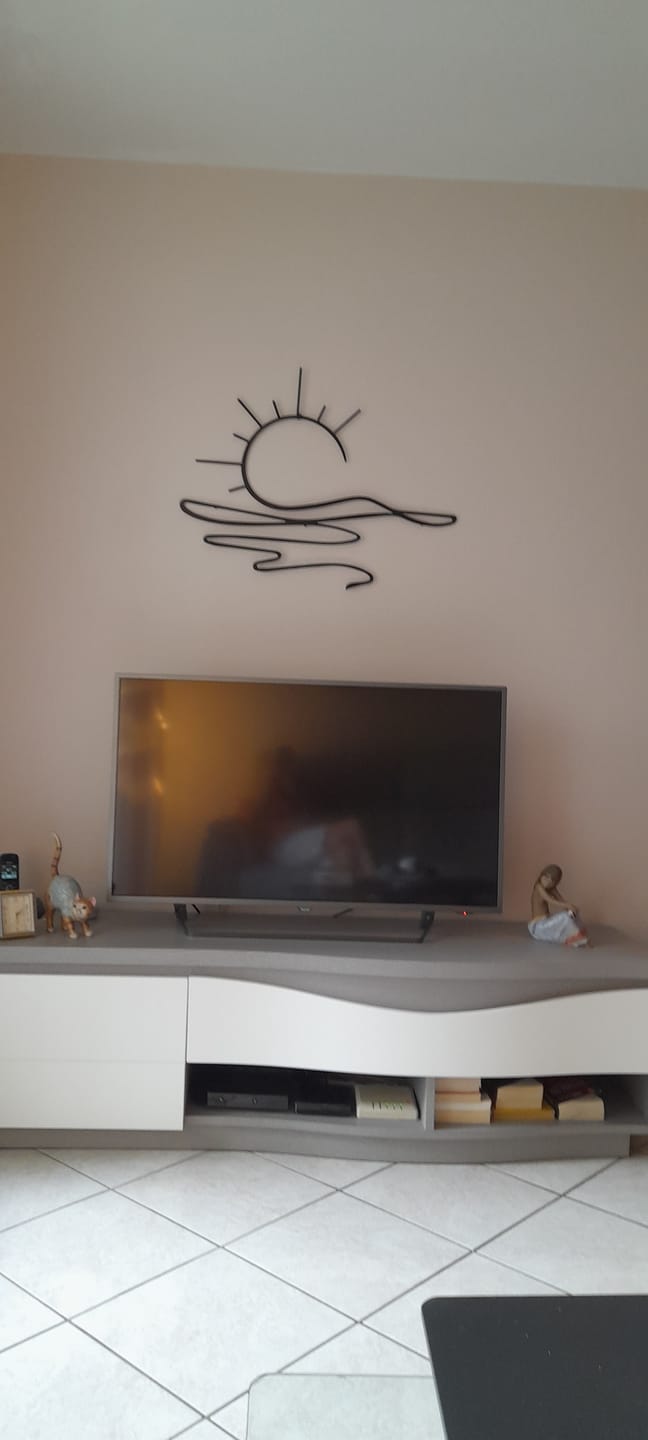 Customer photo review of Décoration Murale en Métal - Soleil (SUN.03)