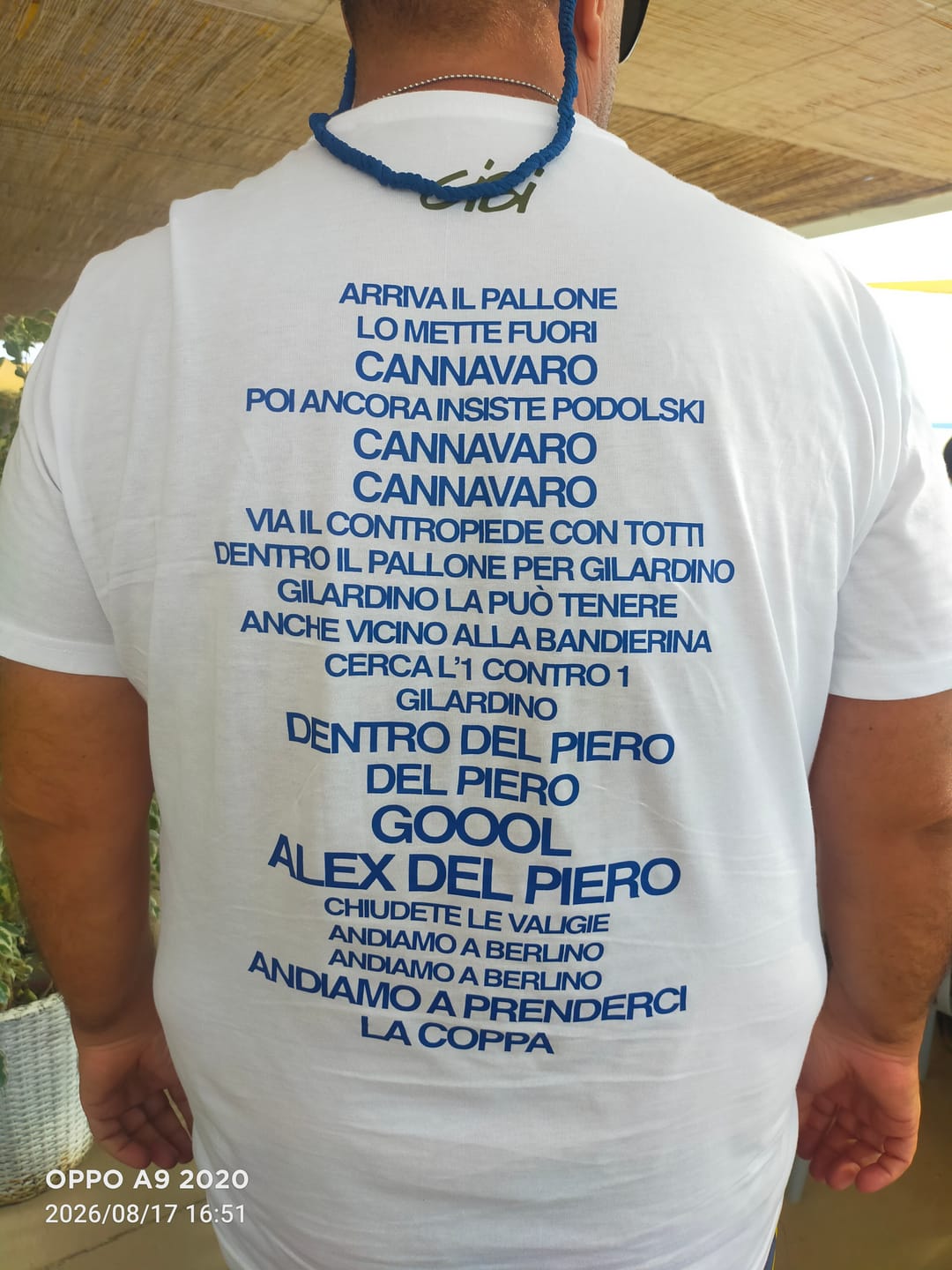 Customer photo review of T-Shirt  PREDESTINATO UN TEMPO