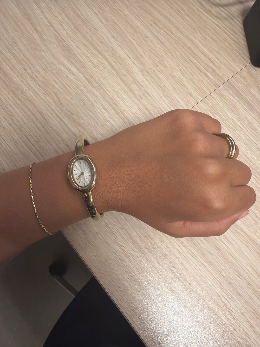 Customer photo review of Diana Petite Gold White