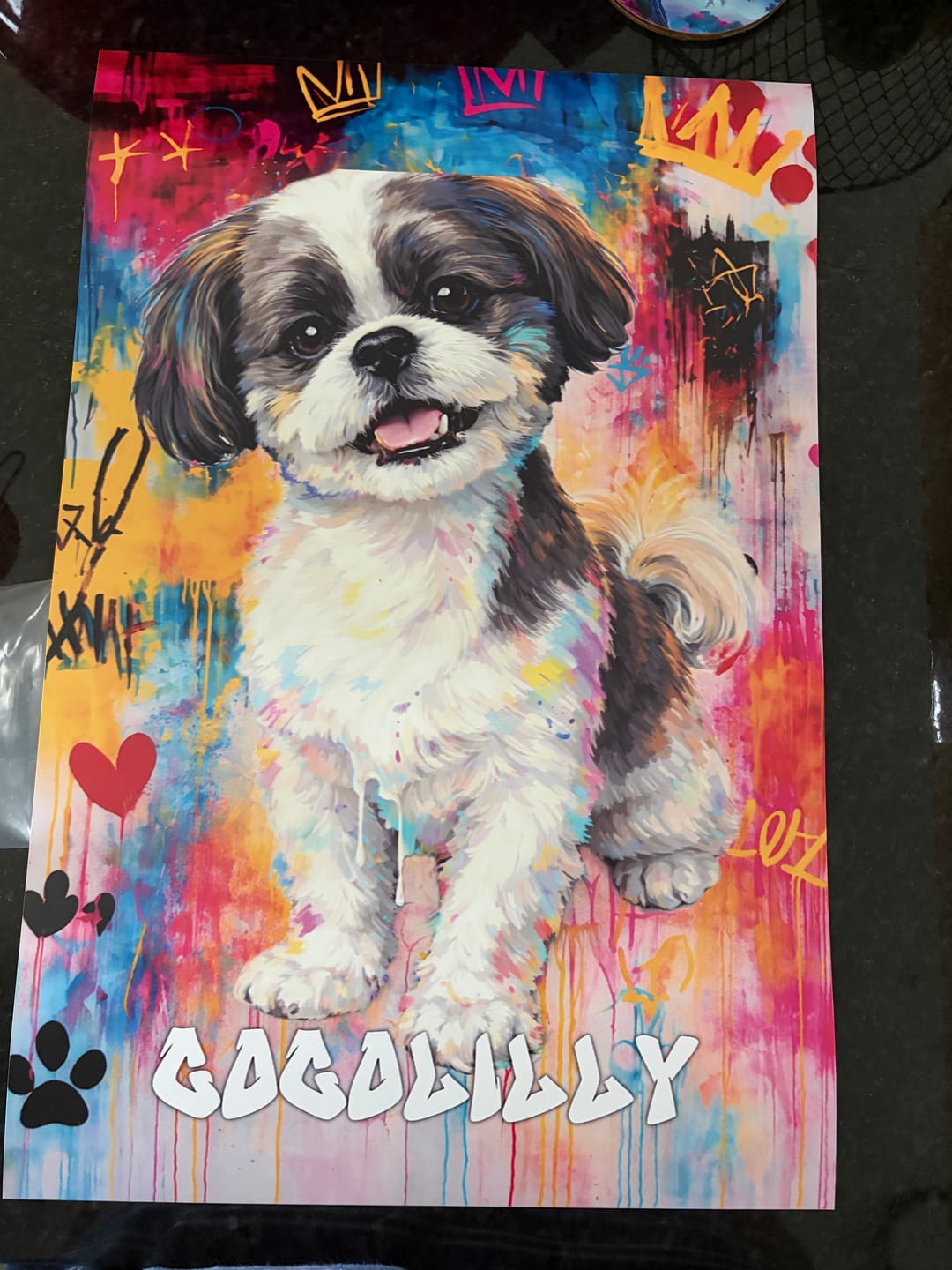 Customer photo review of Graffiti - Personalized Poster