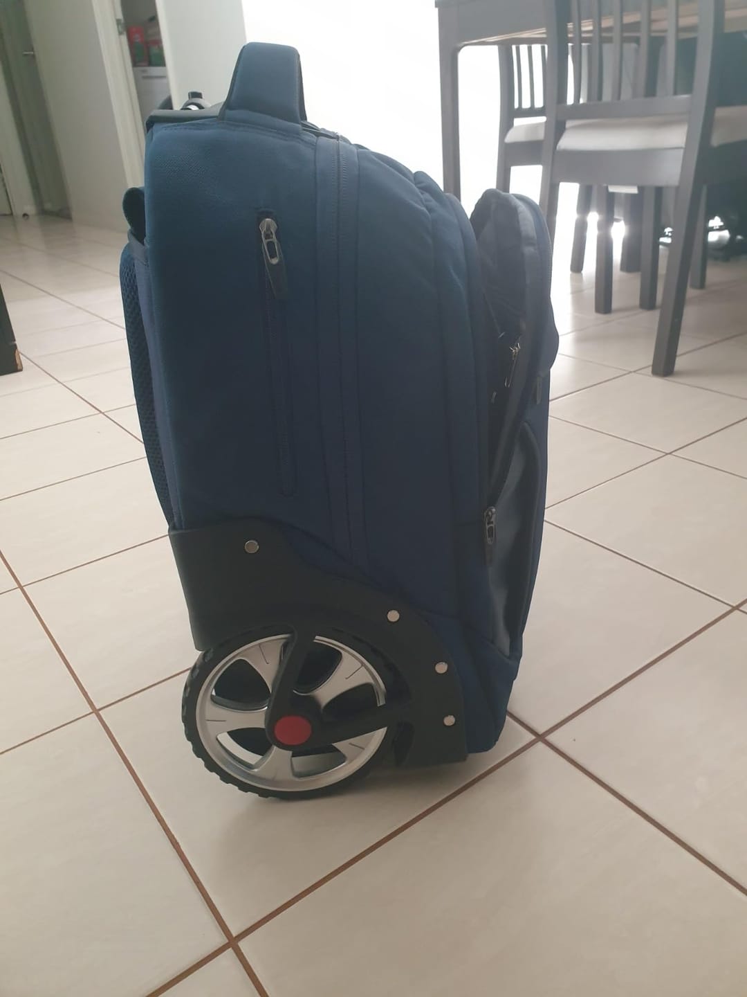 Customer photo review of Rolling Laptop Backpack – Helsinki