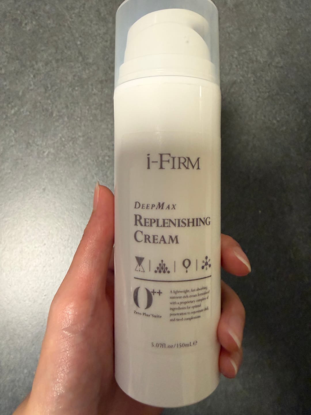 Customer photo review of i-FIRM DeepMax Replenishing Cream (50mL / 150mL)
