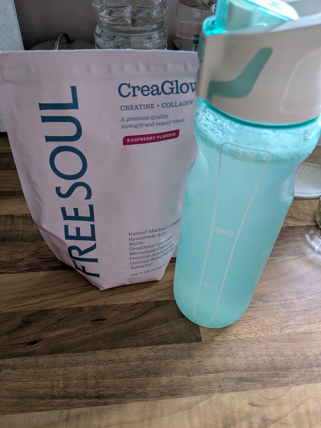 Customer photo review of CreaGlow: Collagen + Creatine Powder