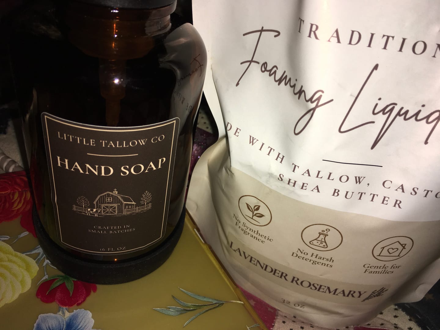 Customer photo review of Signature Glass Foaming Soap Dispenser