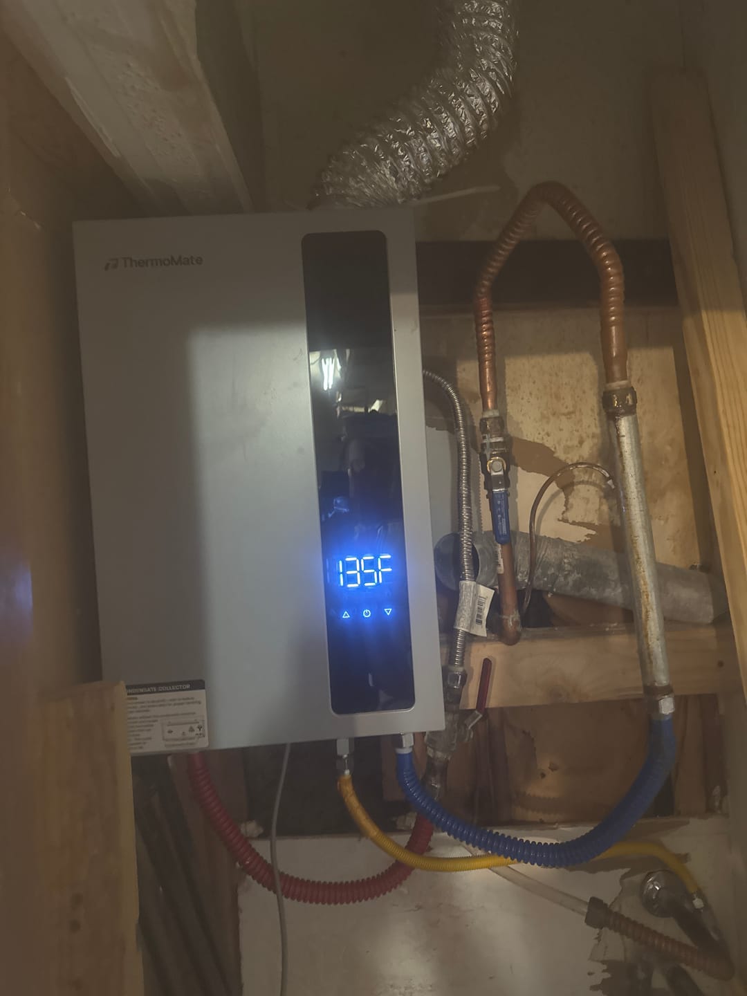 Customer photo review of 5.28 GPM Condensing Residential Natural Gas Tankless Water Heater