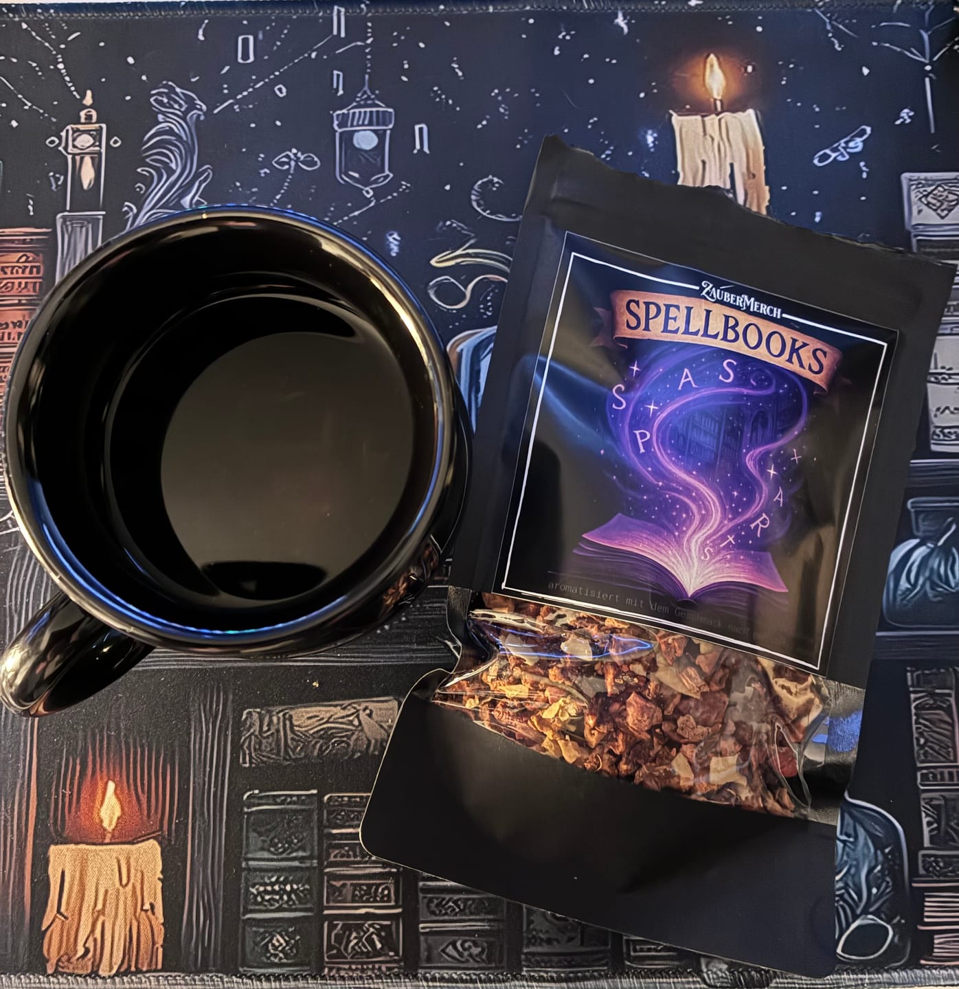 Customer photo review of Spellbooks – Früchtetee mit gerösteter Ananas Geschmack | Limitierter Booklover Tee