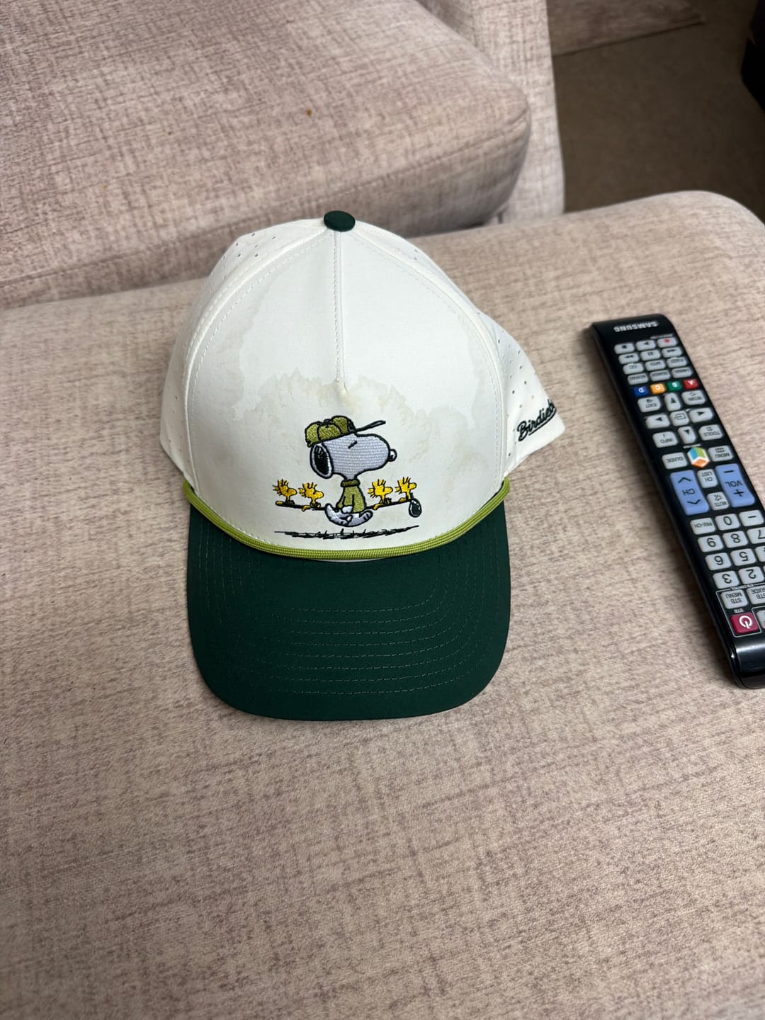 Customer photo review of Peanuts Snoopy Golf Academy Hat