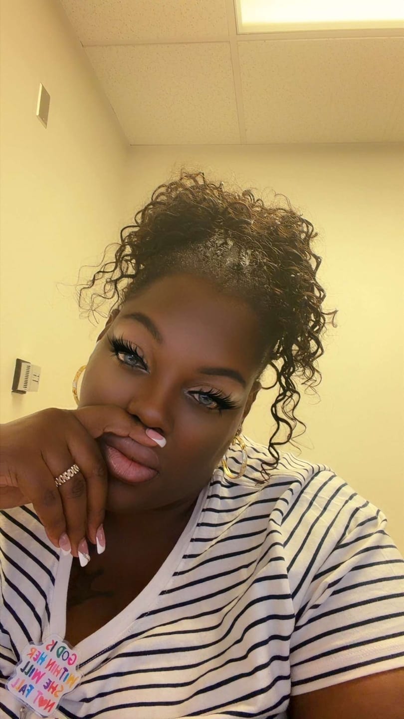 Customer photo review of Water Wave Feather Crochet Boho Hair for Braiding (50 Strands)