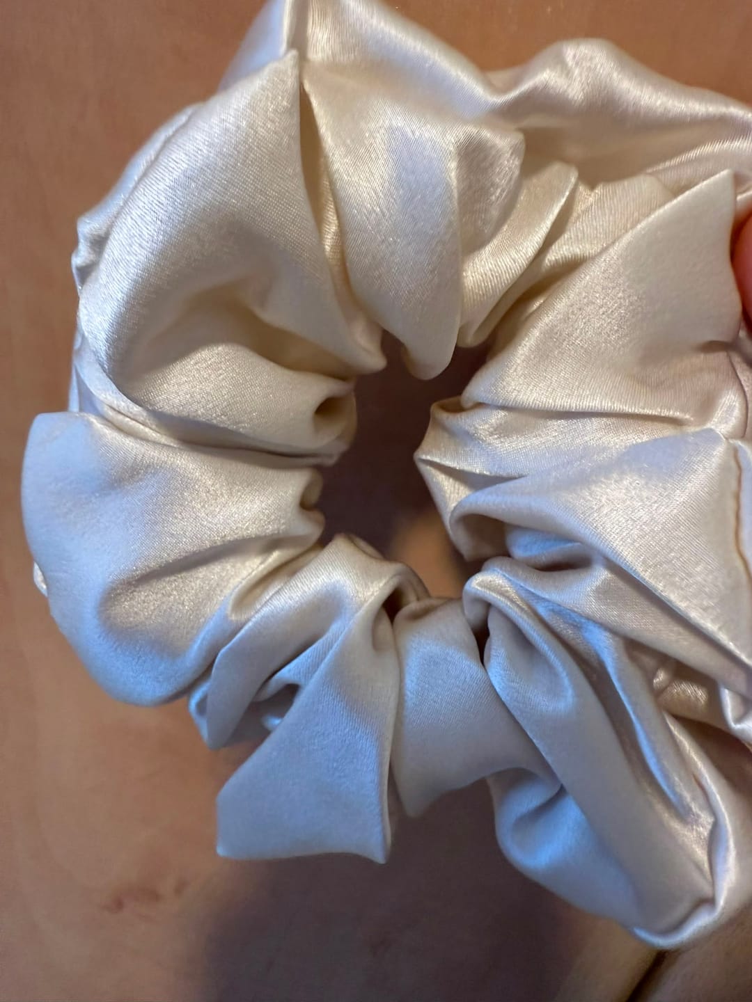 Customer photo review of גומיית משי 22Momme - פנינה