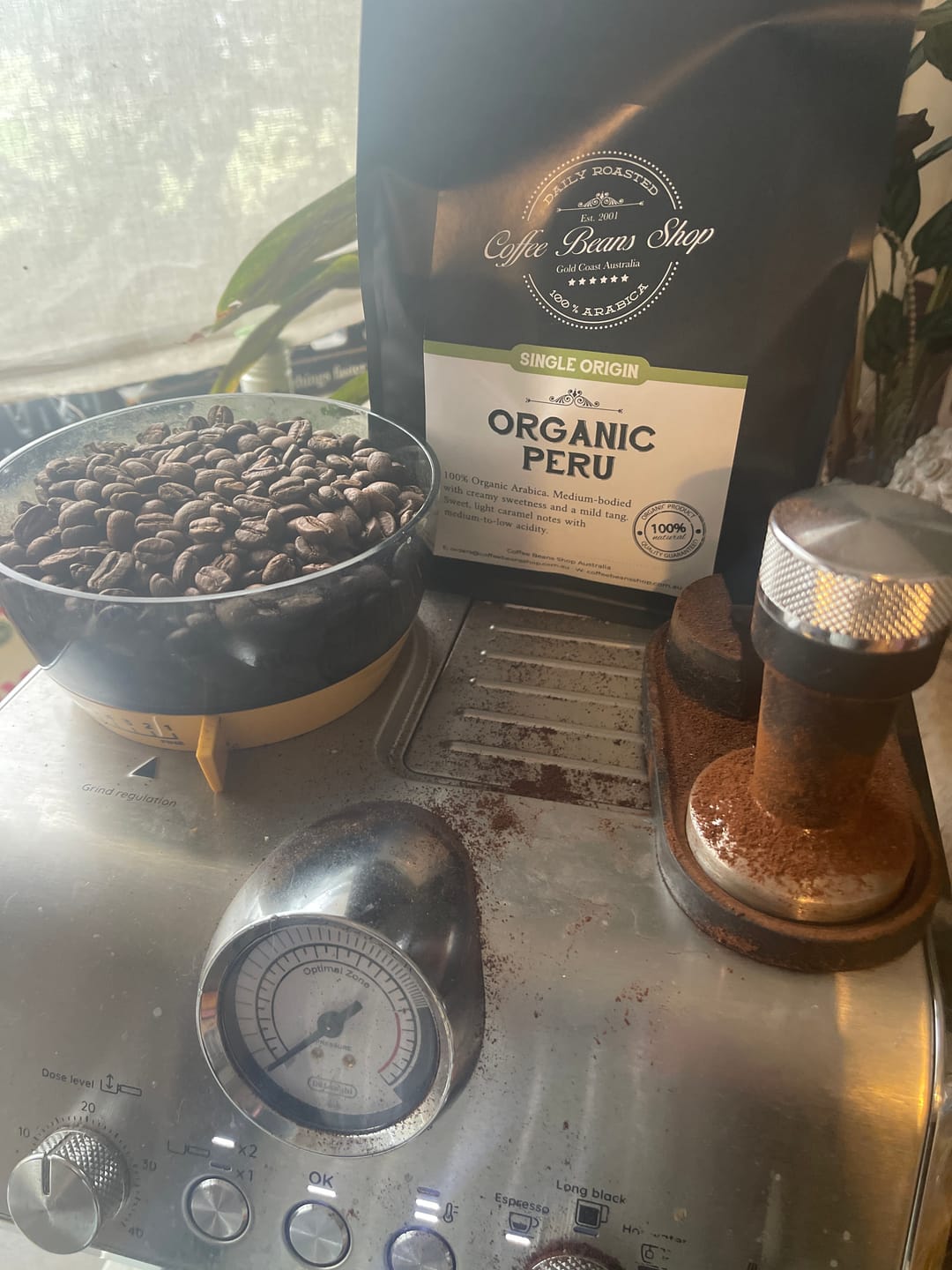 Customer photo review of Organic Peru Coffee Beans