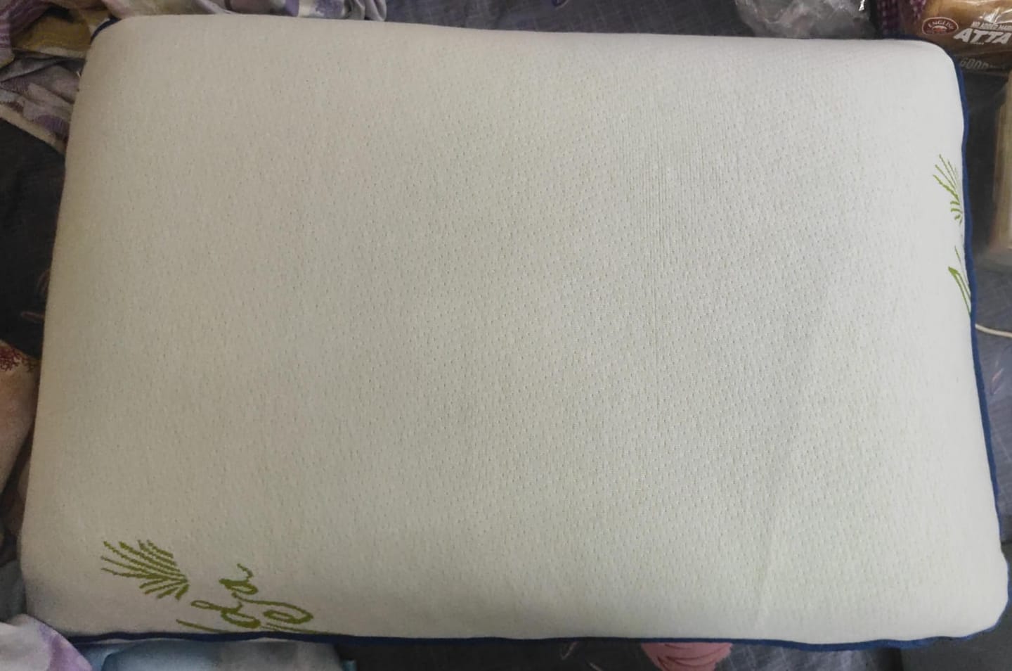 Customer photo review of Flo Adjustable Pillow (Memory Foam)