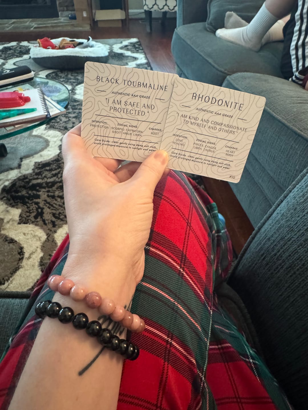 Customer photo review of Black Tourmaline Bracelet