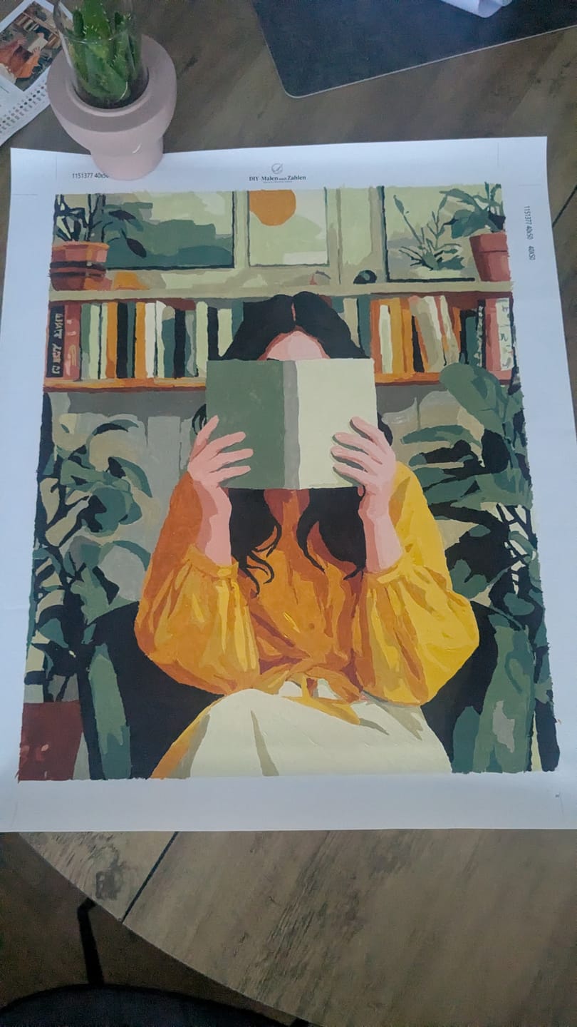Customer photo review of Malen nach Zahlen - Versteckt zwischen den Seiten