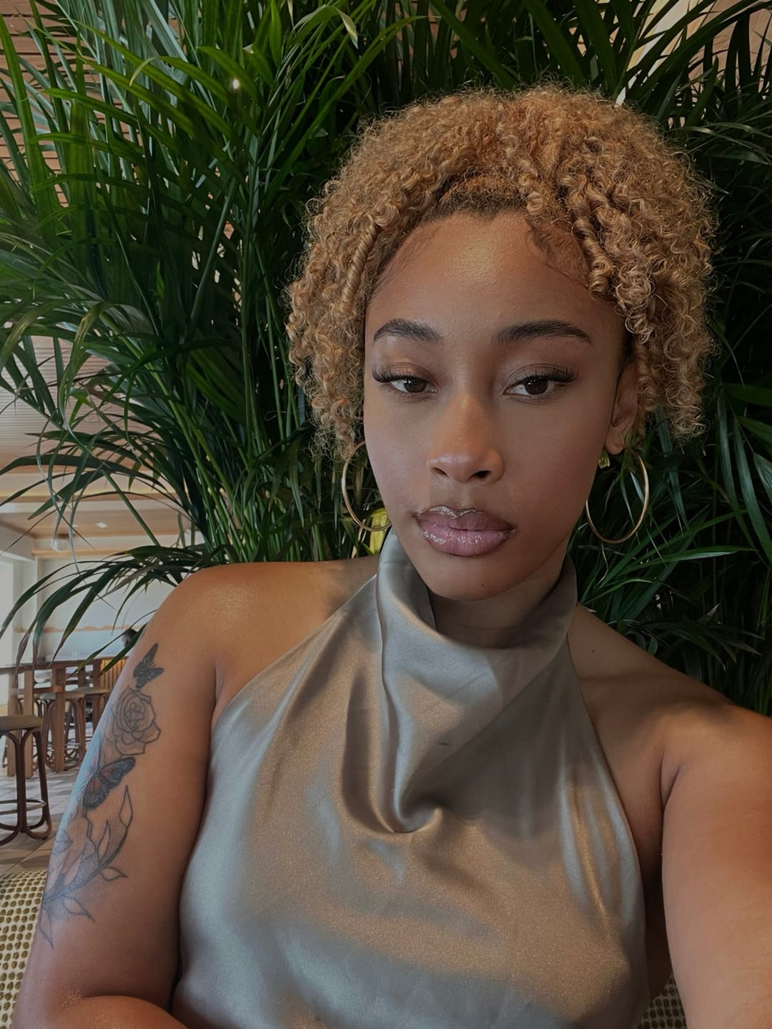 Customer photo review of BABY CURLY™  Honey - Raw Hair