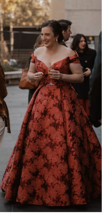Customer photo review of Autumnal Sunset Gown