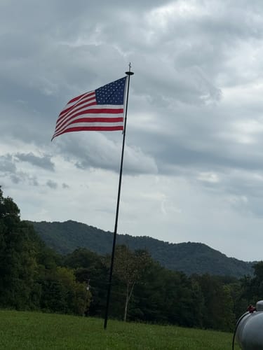 Customer photo review of 5' x 8' American Flag