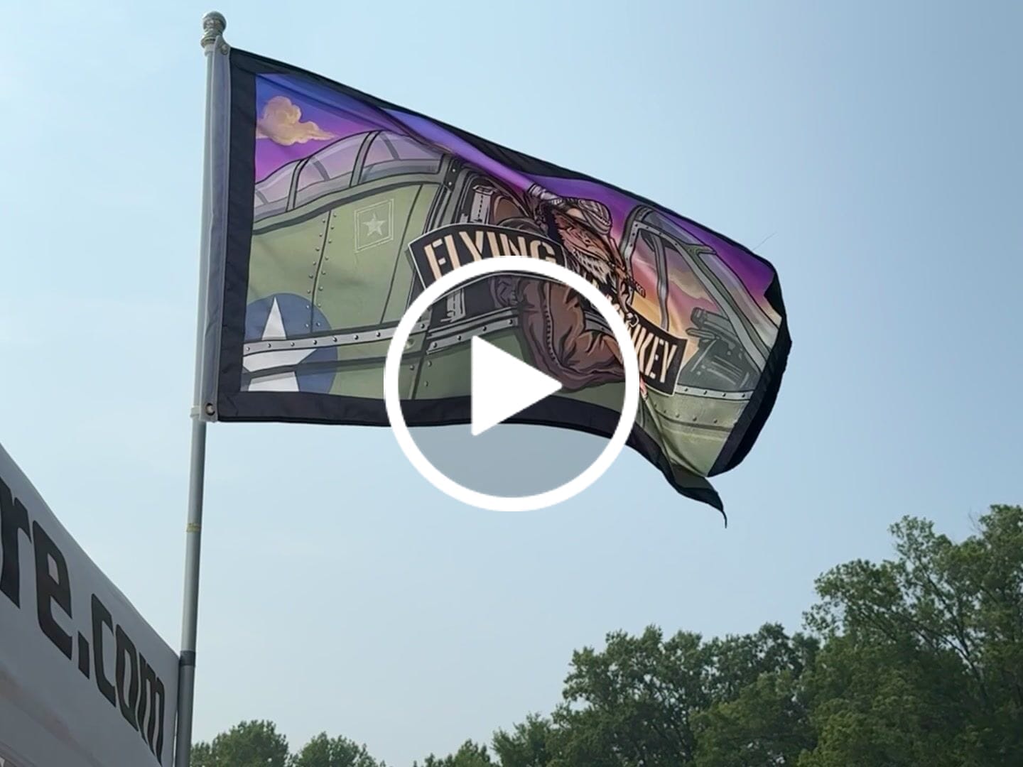 Customer video review of Rectangular Flag
