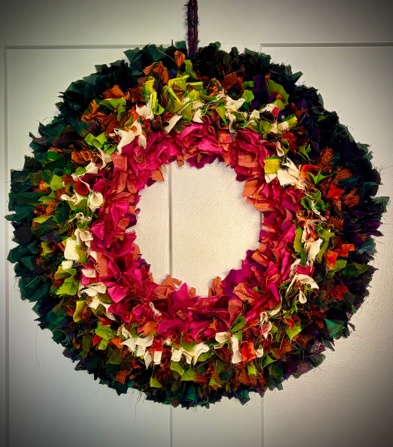 Customer photo review of Pure Silk Scarves Bargain Bundle (20 scarves)