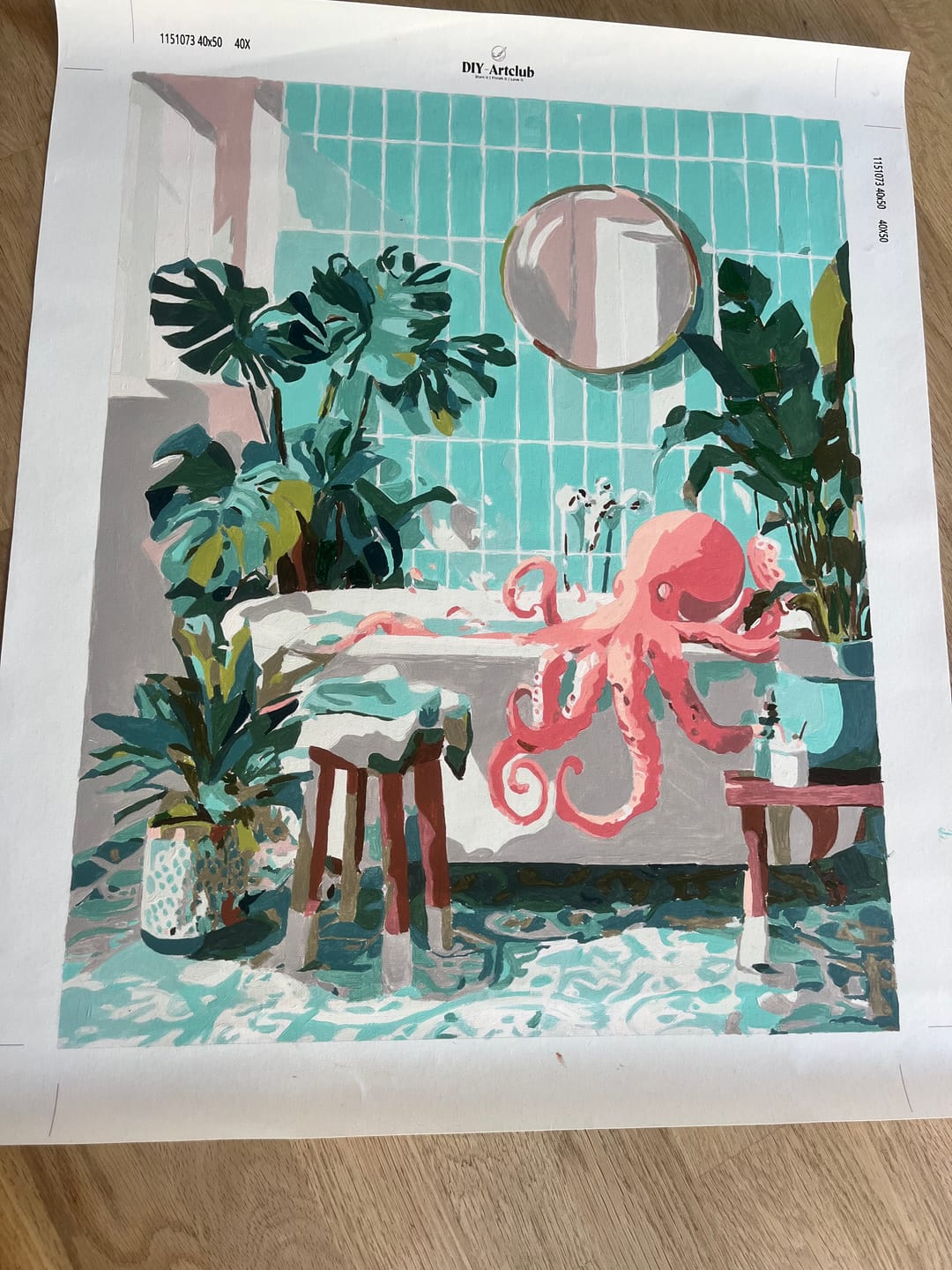 Customer photo review of Octo bath | Paint by Number