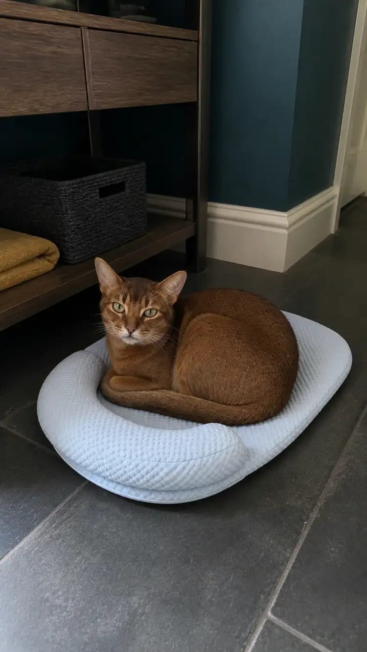 Customer photo review of Chillbuddy Oasis Cooling Pet Bed