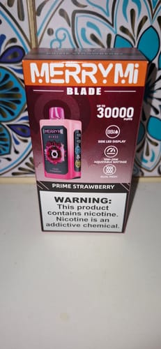 Customer photo review of Merry-Mi - Blade 30K - Puff Jetable / Vape Disposable - 5% nicotine