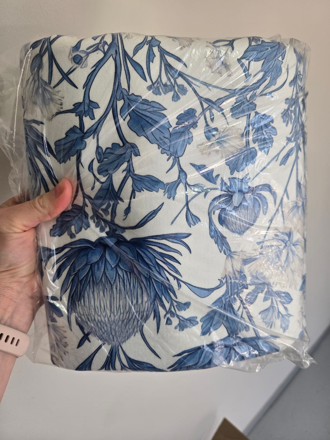 Customer photo review of Printed Velvet Delft Protea