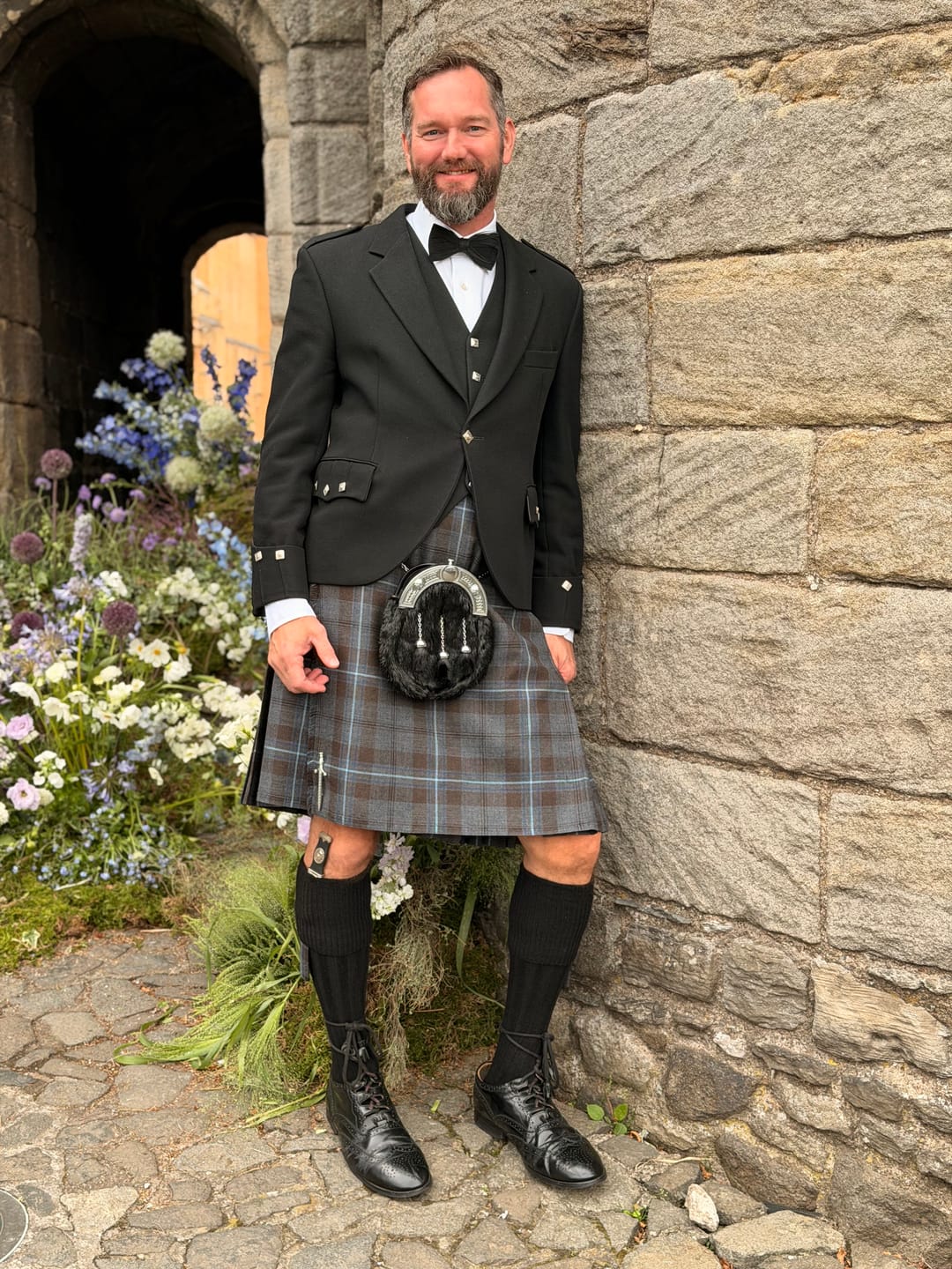 Customer photo review of The Bond- Feather Bow Tie