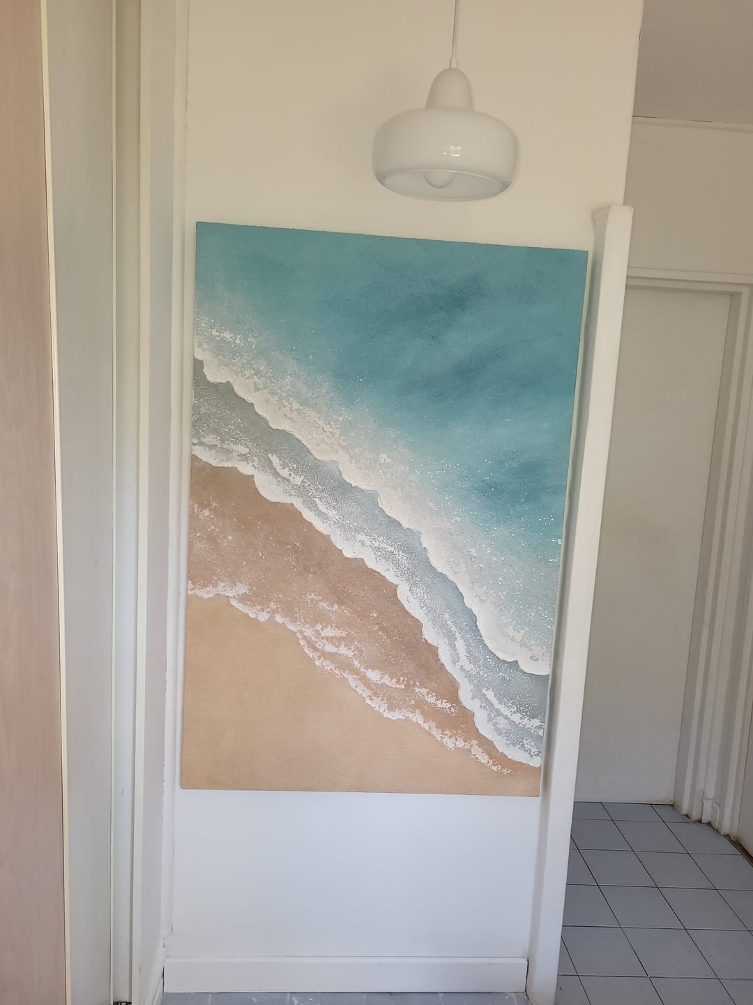 Customer photo review of Minimalist Beach And Ocean Art #MB027