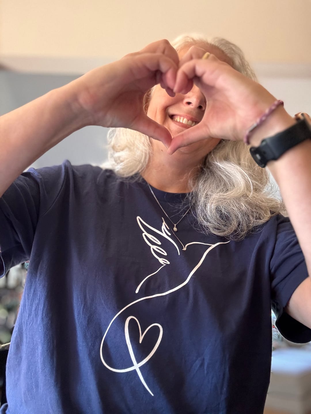 Customer photo review of Hummingbird Love Tee