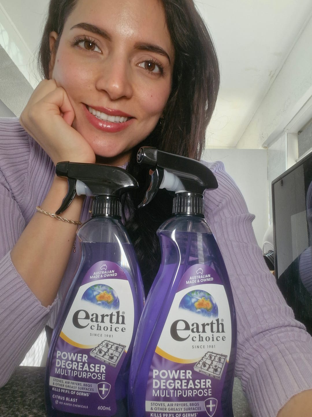 Customer photo review of Earth Choice Power Degreaser Multipurpose 600mL