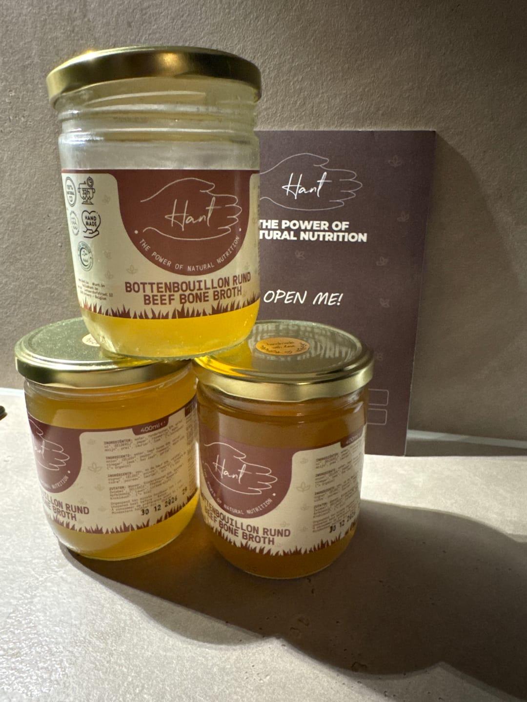 Customer photo review of Bottenbouillon - Rund - Bone Broth - Halal - Collageen - 400mL