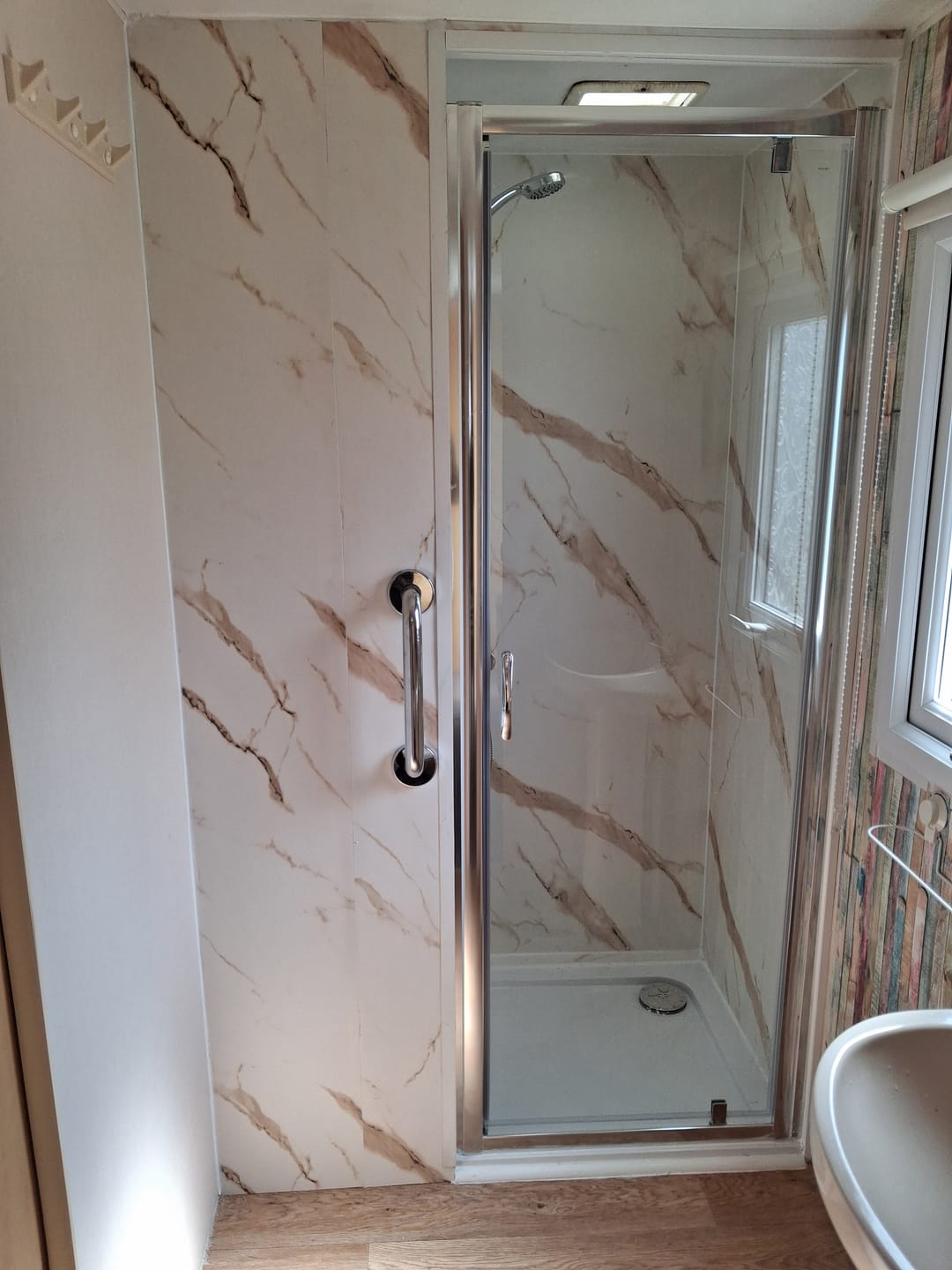 Customer photo review of 10mm Gold Marble Matt Shower Panel 1M x 2.4M