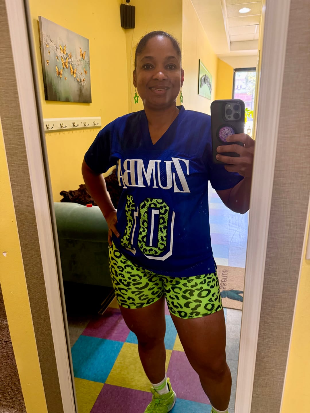 Customer photo review of Dale-Z High Waisted Biker Shorts