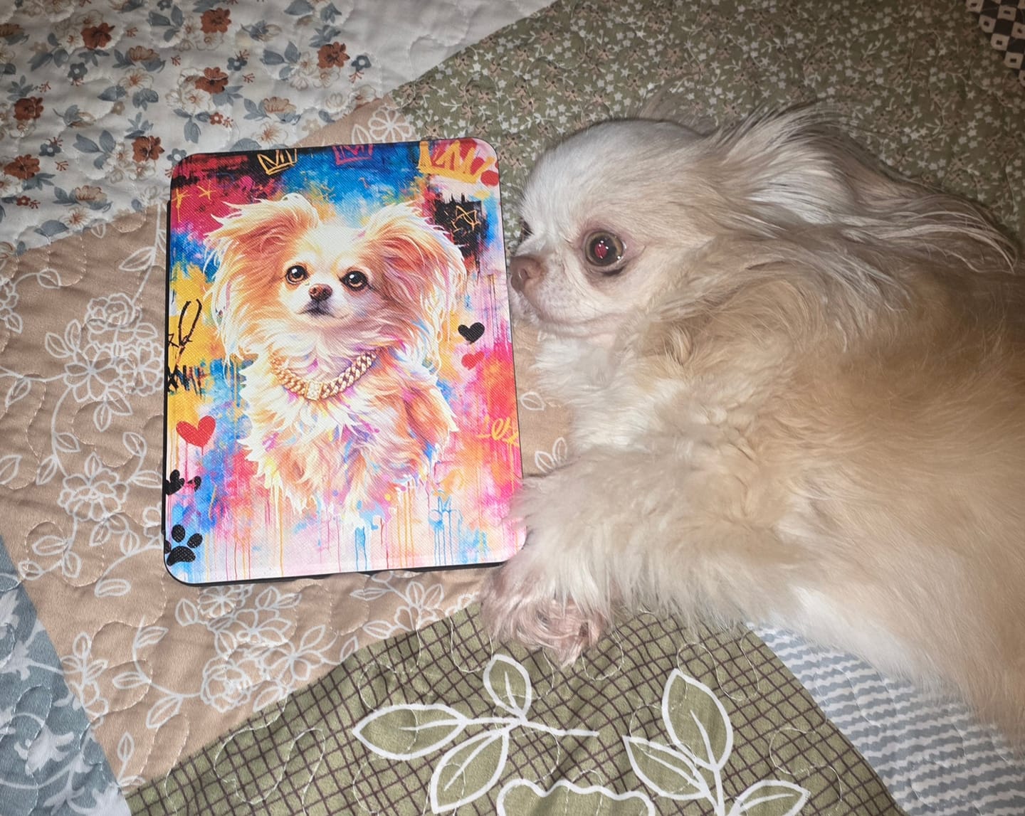 Customer photo review of Graffiti - Personalized Kindle Case